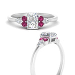 Load image into Gallery viewer, pear-accented-radiant-cut-diamond-ring-with-pink-sapphire-in-FD9289RARGSADRPIANGLE3-NL-WG
