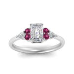 Load image into Gallery viewer, pear-accented-radiant-cut-diamond-ring-with-pink-sapphire-in-FD9289RARGSADRPIANGLE3-NL-WG
