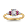 Load image into Gallery viewer, pear-accented-radiant-cut-diamond-ring-with-pink-sapphire-in-FD9289RARGSADRPIANGLE3-NL-YG
