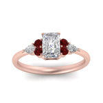 Load image into Gallery viewer, pear-accented-radiant-cut-diamond-ring-with-ruby-in-FD9289RARGRUDRANGLE3-NL-RG
