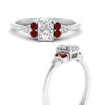 Load image into Gallery viewer, pear-accented-radiant-cut-diamond-ring-with-ruby-in-FD9289RARGRUDRANGLE3-NL-WG
