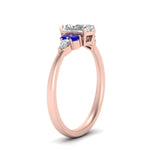Load image into Gallery viewer, pear-accented-radiant-cut-diamond-ring-with-sapphire-in-FD9289RARGSABLANGLE3-NL-RG
