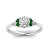 Load image into Gallery viewer, pear-accented-round-cut-diamond-ring-with-emerald-in-FD9289RORGEMGRANGLE3-NL-WG