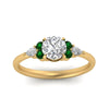 Load image into Gallery viewer, pear-accented-round-cut-diamond-ring-with-emerald-in-FD9289RORGEMGRANGLE3-NL-YG