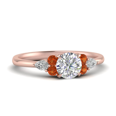 pear-accented-round-cut-diamond-ring-with-orange-sapphire-in-FD9289RORGSAORANGLE3-NL-RG