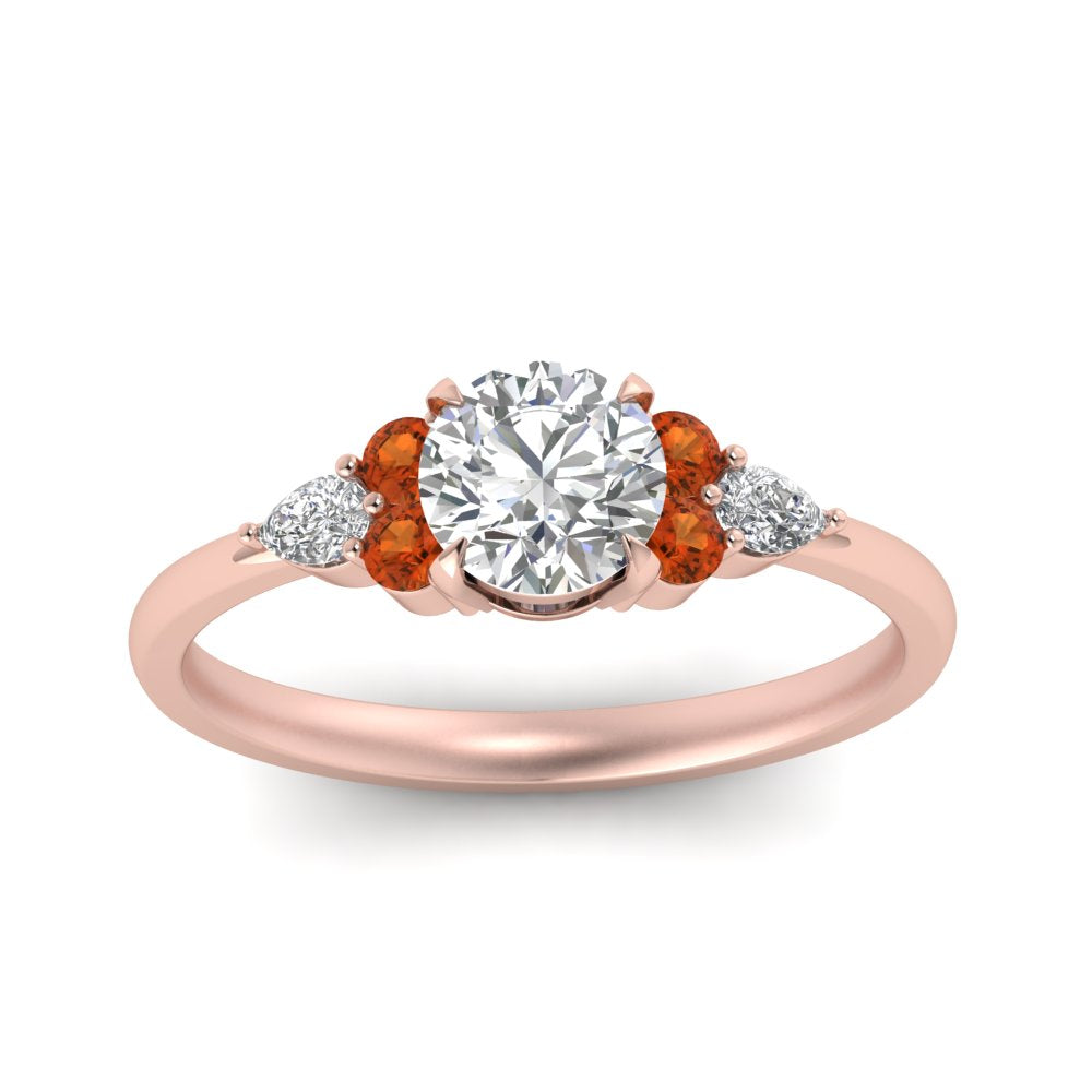 pear-accented-round-cut-diamond-ring-with-orange-sapphire-in-FD9289RORGSAORANGLE3-NL-RG