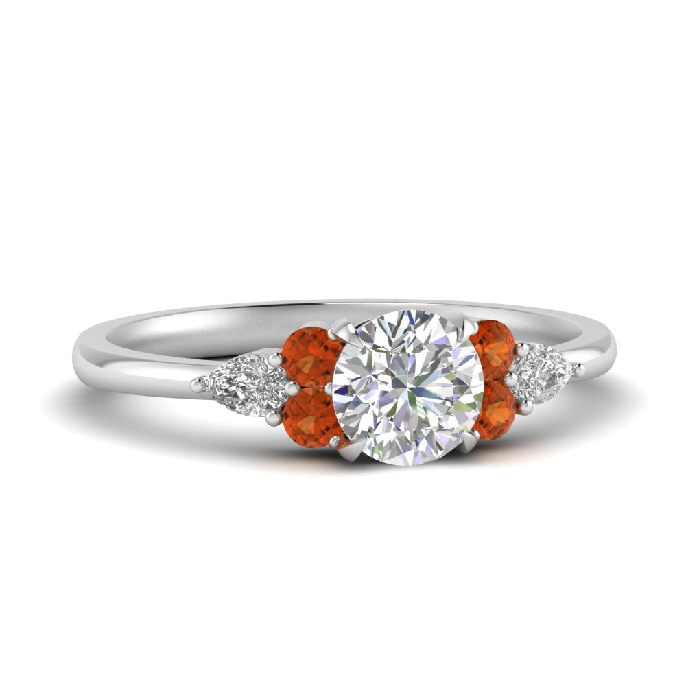 pear-accented-round-cut-diamond-ring-with-orange-sapphire-in-FD9289RORGSAORANGLE3-NL-WG