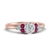 Load image into Gallery viewer, pear-accented-round-cut-diamond-ring-with-pink-sapphire-in-FD9289RORGSADRPIANGLE3-NL-RG