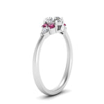 Load image into Gallery viewer, pear-accented-round-cut-diamond-ring-with-pink-sapphire-in-FD9289RORGSADRPIANGLE3-NL-WG
