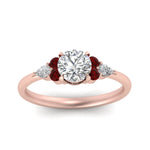 Load image into Gallery viewer, pear-accented-round-cut-diamond-ring-with-ruby-in-FD9289RORGRUDRANGLE3-NL-RG
