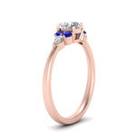 Load image into Gallery viewer, pear-accented-round-cut-diamond-ring-with-sapphire-in-FD9289RORGSABLANGLE3-NL-RG
