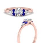 Load image into Gallery viewer, pear-accented-round-cut-diamond-ring-with-sapphire-in-FD9289RORGSABLANGLE3-NL-RG
