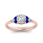 Load image into Gallery viewer, pear-accented-round-cut-diamond-ring-with-sapphire-in-FD9289RORGSABLANGLE3-NL-RG
