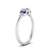 Load image into Gallery viewer, pear-accented-round-cut-diamond-ring-with-sapphire-in-FD9289RORGSABLANGLE3-NL-WG