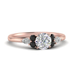 Load image into Gallery viewer, pear-accented-round-cut-diamond-ring-with-black-diamond-in-FD9289RORGBLACKANGLE3-NL-RG

