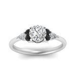 Load image into Gallery viewer, pear-accented-round-cut-diamond-ring-with-black-diamond-in-FD9289RORGBLACKANGLE3-NL-WG
