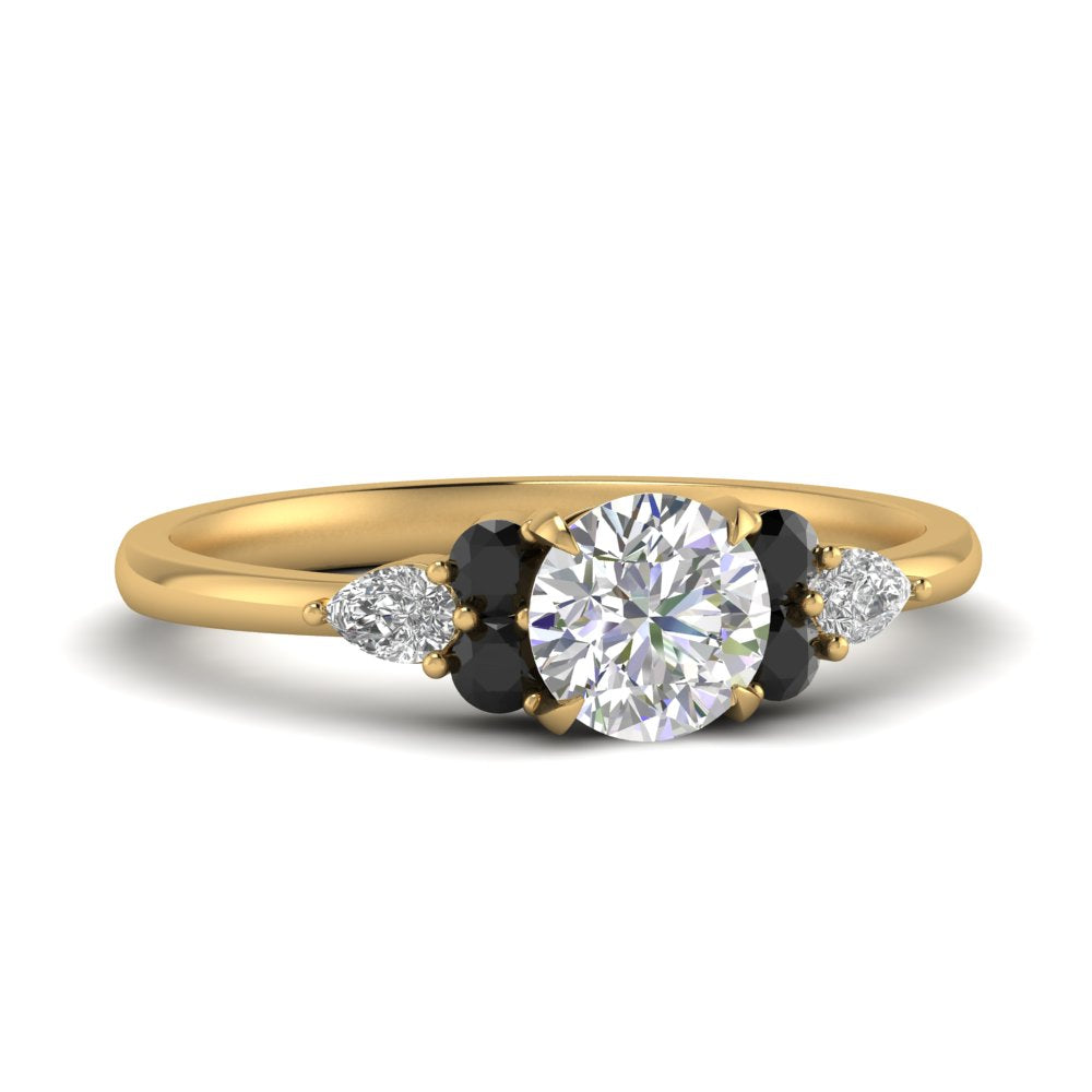 pear-accented-round-cut-diamond-ring-with-black-diamond-in-FD9289RORGBLACKANGLE3-NL-YG