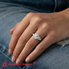 Load image into Gallery viewer, pear-accented-simple-engagement-ring-yellow-gold-fdens9289r-model