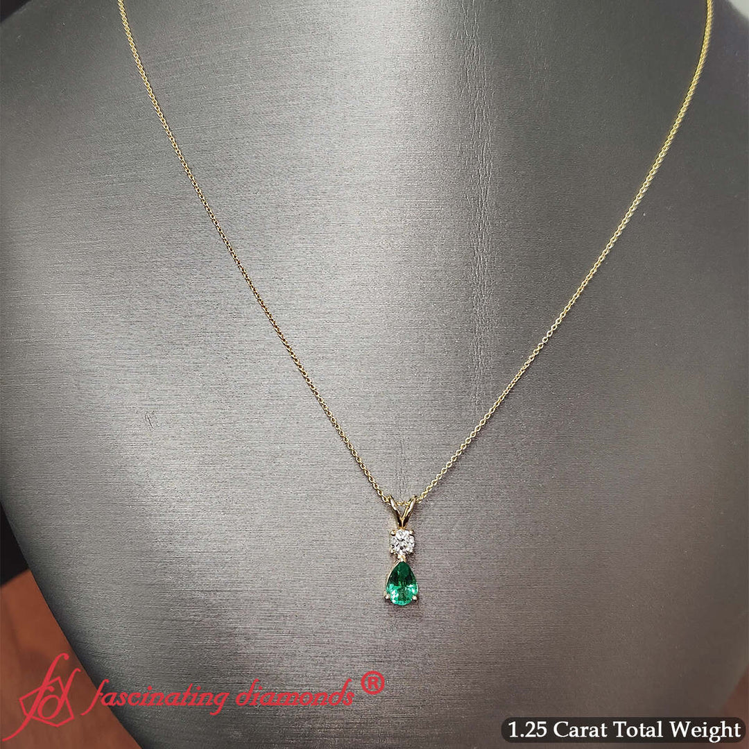 pear-and-round-2-stone-pendant-with-emerald-in-14k-yellow-gold-fdpd10940-1