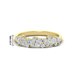 Load image into Gallery viewer, pear-and-round-cluster-anniversary-band-in-yellow-gold-fd9174b-0-50-ct-nl-yg-hw

