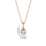 Load image into Gallery viewer, Bezel Pear Water Drop Solitaire Pendant
