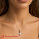 Load image into Gallery viewer, pear-bezel-diamond-teardrop-pendant-in-white-gold-fdpd10538pe-1-00ct-model
