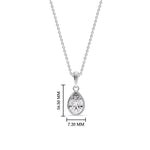 Load image into Gallery viewer, Bezel Pear Water Drop Solitaire Pendant
