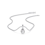 Load image into Gallery viewer, Bezel Pear Water Drop Solitaire Pendant
