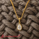 Load image into Gallery viewer, pear-bezel-diamond-teardrop-pendant-in-yellow-gold-fdpd10538pe-1-00ct-fancy-nl-yg
