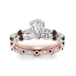 Load image into Gallery viewer, pear-black-diamond-floating-marquise-accent-ring-with-eternity-wedding-band-in-rose-gold-FDEWB9398PEGBLACKANGLE5-NL-RG.jpg?v=1758802210
