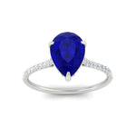 Load image into Gallery viewer, pear-blue-sapphire-and-round-diamond-under-halo-promise-ring-in-white-gold-FD9788PERGSABL-NL-WG.jpg
