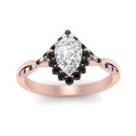 Load image into Gallery viewer, pear-crown-halo-black-diamond-engagement-ring-in-FD10008PERGBLACKANGLE3-NL-RG
