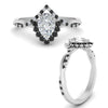 Load image into Gallery viewer, pear-crown-halo-black-diamond-engagement-ring-in-FD10008PERGBLACKANGLE3-NL-WG