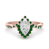 Load image into Gallery viewer, pear-crown-halo-emerald-engagement-ring-in-FD10008PERGEMGRANGLE3-NL-RG