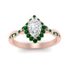 Load image into Gallery viewer, pear-crown-halo-emerald-engagement-ring-in-FD10008PERGEMGRANGLE3-NL-RG