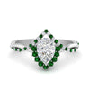 Load image into Gallery viewer, pear-crown-halo-emerald-engagement-ring-in-FD10008PERGEMGRANGLE3-NL-WG