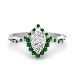 Load image into Gallery viewer, pear-crown-halo-emerald-engagement-ring-in-FD10008PERGEMGRANGLE3-NL-WG
