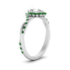 Load image into Gallery viewer, pear-crown-halo-emerald-engagement-ring-in-FD10008PERGEMGRANGLE3-NL-WG