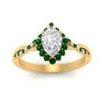 Load image into Gallery viewer, pear-crown-halo-emerald-engagement-ring-in-FD10008PERGEMGRANGLE3-NL-YG
