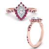 Load image into Gallery viewer, pear-crown-halo-pink-sapphire-engagement-ring-in-FD10008PERGSADRPIANGLE3-NL-RG