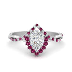 Load image into Gallery viewer, pear-crown-halo-pink-sapphire-engagement-ring-in-FD10008PERGSADRPIANGLE3-NL-WG
