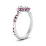 Load image into Gallery viewer, pear-crown-halo-pink-sapphire-engagement-ring-in-FD10008PERGSADRPIANGLE3-NL-WG
