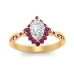 Load image into Gallery viewer, pear-crown-halo-pink-sapphire-engagement-ring-in-FD10008PERGSADRPIANGLE3-NL-YG
