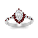 Load image into Gallery viewer, pear-crown-halo-ruby-engagement-ring-in-FD10008PERGRUDRANGLE3-NL-WG
