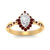 Load image into Gallery viewer, pear-crown-halo-ruby-engagement-ring-in-FD10008PERGRUDRANGLE3-NL-YG