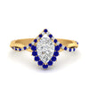 Load image into Gallery viewer, pear-crown-halo-sapphire-engagement-ring-in-FD10008PERGSABLANGLE3-NL-YG