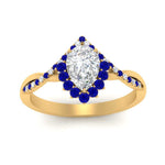 Load image into Gallery viewer, pear-crown-halo-sapphire-engagement-ring-in-FD10008PERGSABLANGLE3-NL-YG
