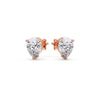 Load image into Gallery viewer, One Carat Diamond Pear Cut 3 Prong Earring