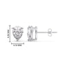 Load image into Gallery viewer, One Carat Diamond Pear Cut 3 Prong Earring