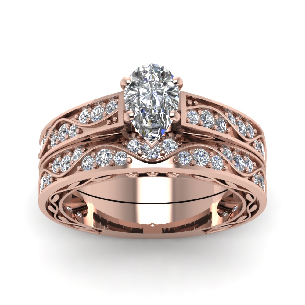 pear-cut-antique-filigree-wedding-ring-set-in-rose-gold-FDENS3543PEANGLE5-NL-RG